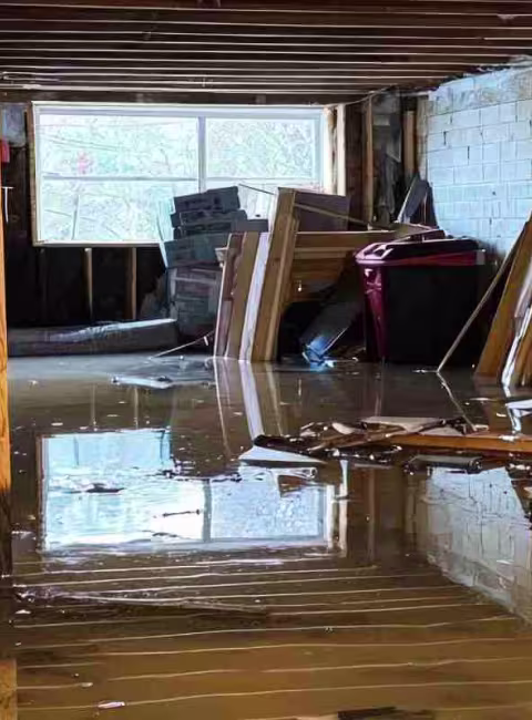 flooded basement