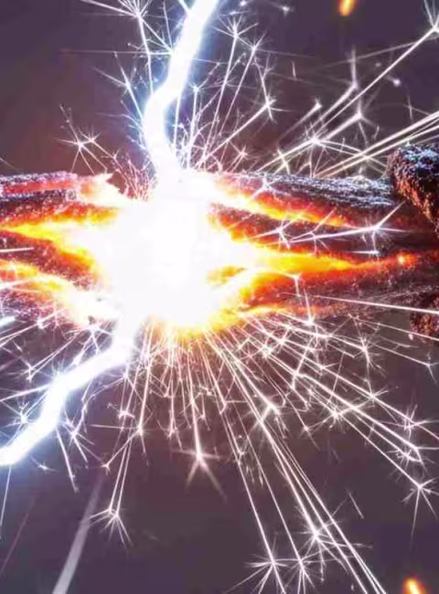 electrical wires on fire