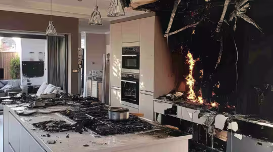 home kitchen fire