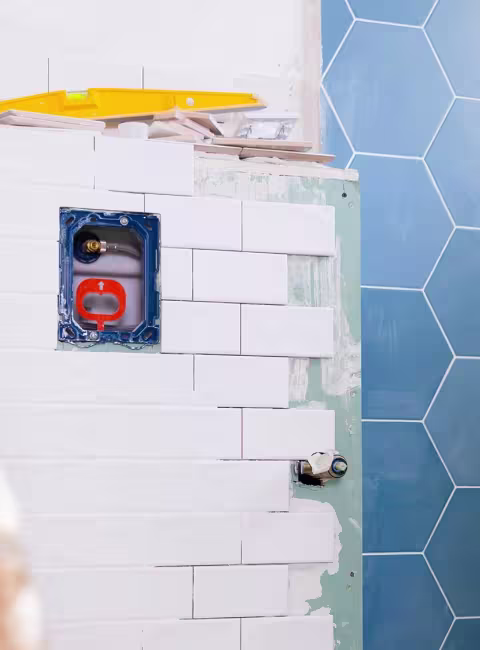 Bathroom under construction