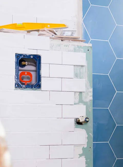 Bathroom under construction