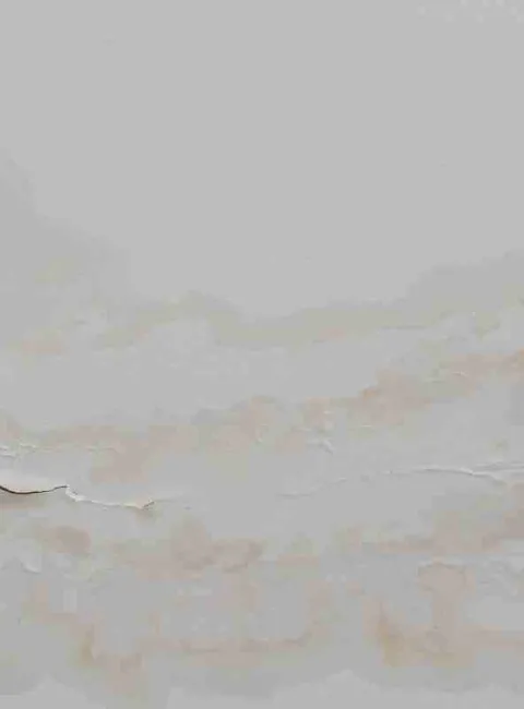 Hidden water damage with paint bubbling