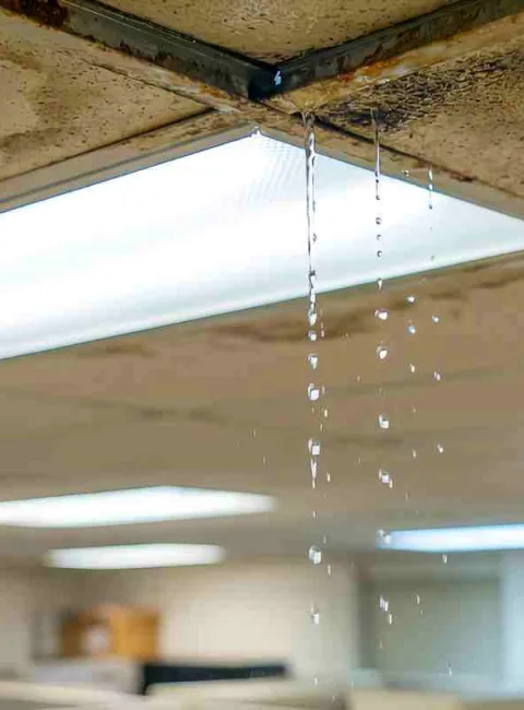 commercial ceiling water leak