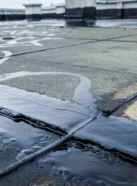 Commercial roof leak