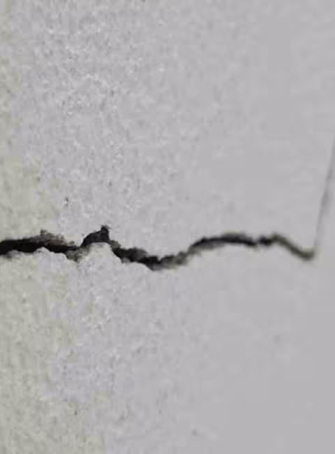 cracked foundation in home
