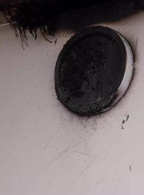 Soot on wall