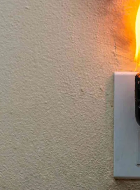 fire in outlet