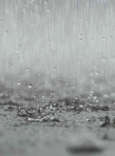 downpour of rain
