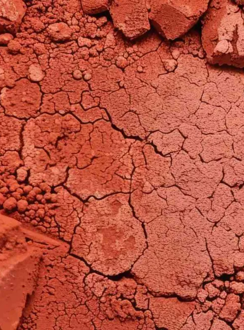 Red clay soil