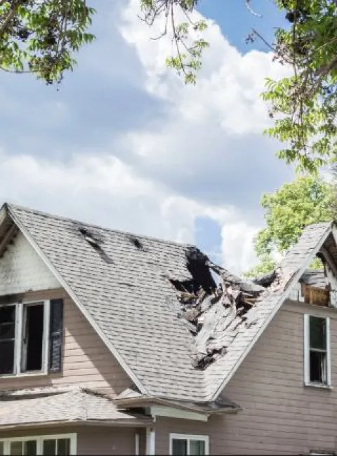 Spring fire electrical damage