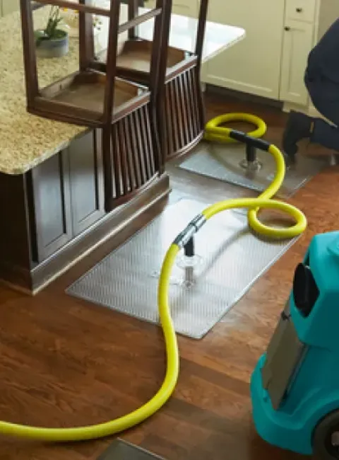 air movers installed after water damage