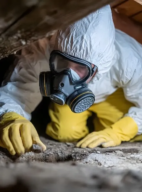 Crawlspace mold in Riverside homes
