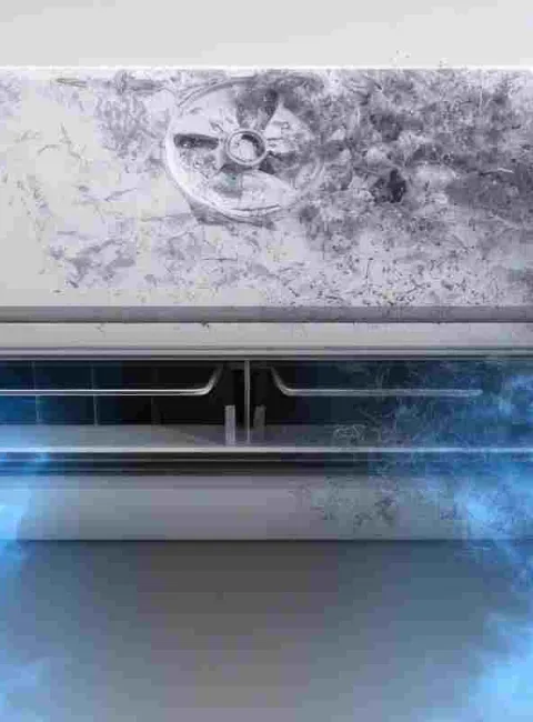 dust coming out of an air vent
