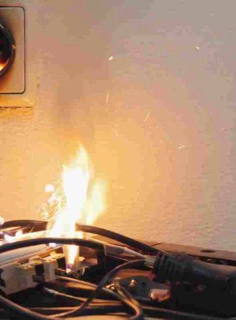 electrical fire in office