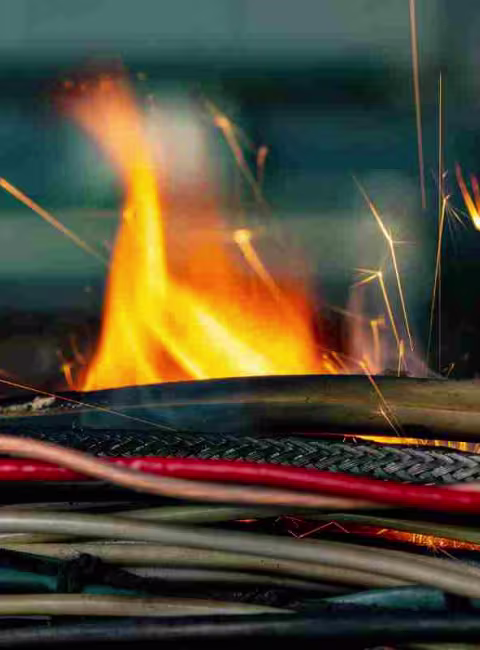 electrical fire starting from spring storm