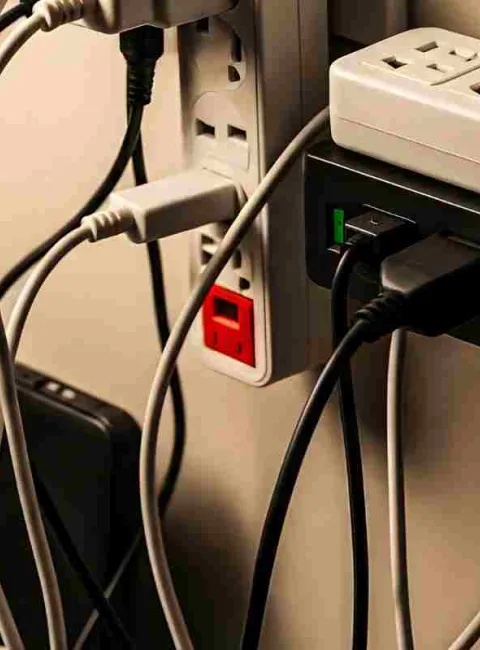 electrical overload in office building