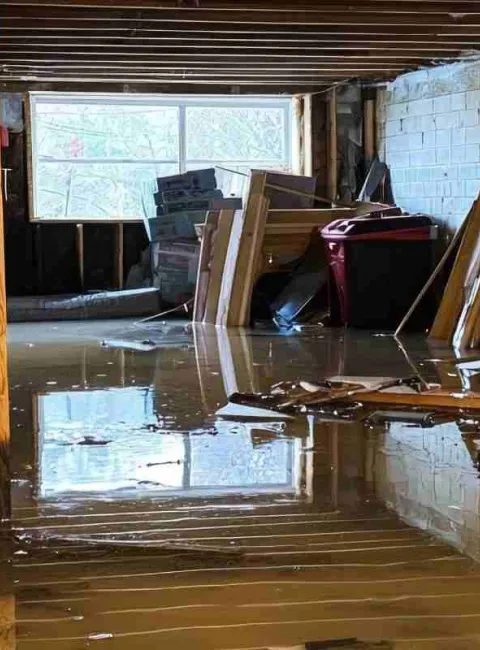 flooded basement