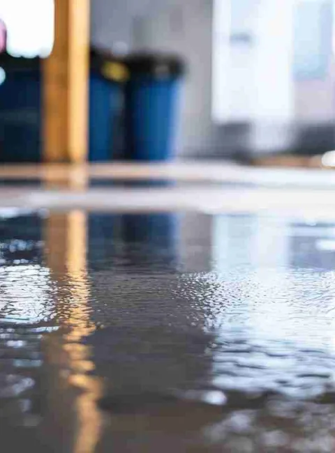 flooded basement in a Warren, OH home