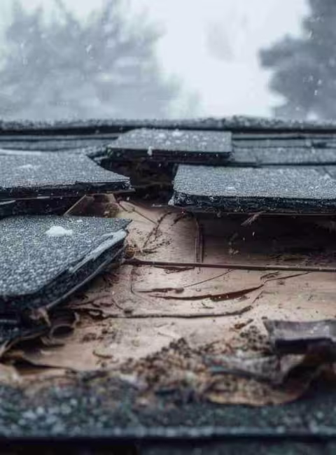 damaged roof
