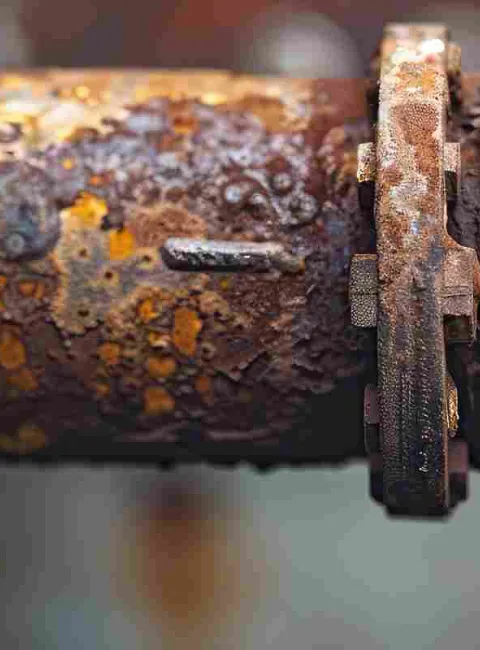 old rusty pipe