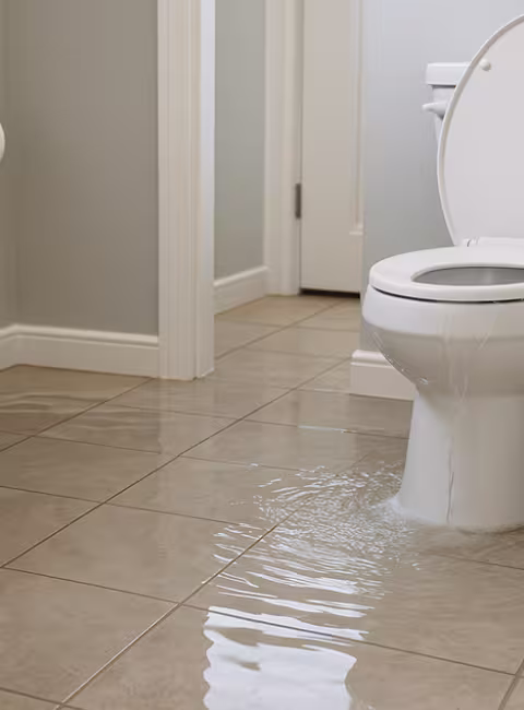 overflowed toilet in a chicagoland home - servicemaster fire and water cleanup services