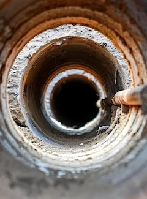 Backup of sewer line due to heavy rain