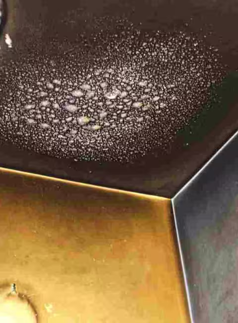 smoke damage on ceiling