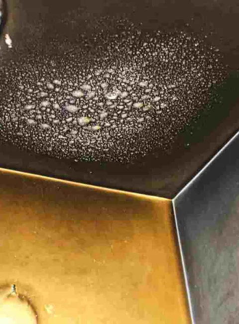 smoke damage on ceiling