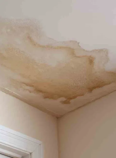 water damaged ceiling