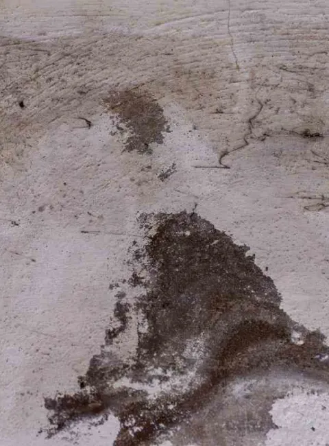 hidden water damage behind wall