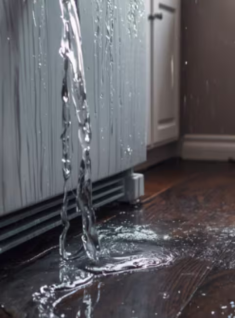 Leaking Refrigerator Water Damage