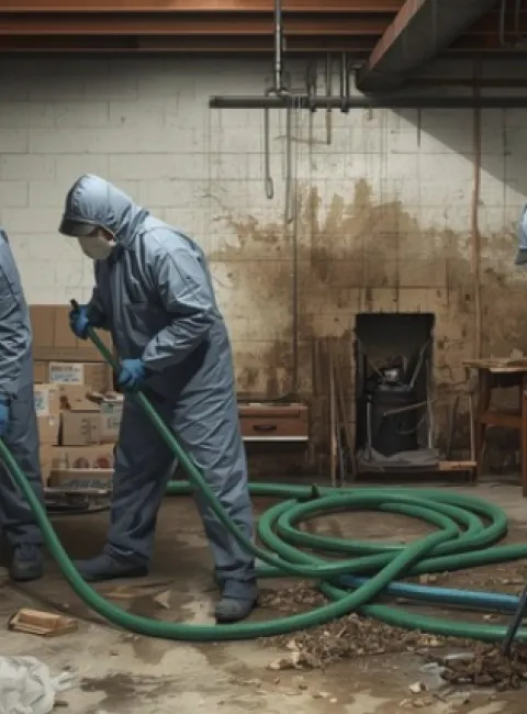 sewage cleanup service