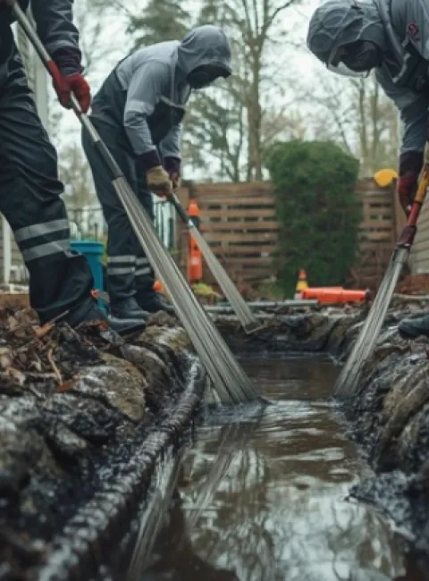 sewage cleanup service