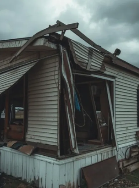 mobile home wind damage