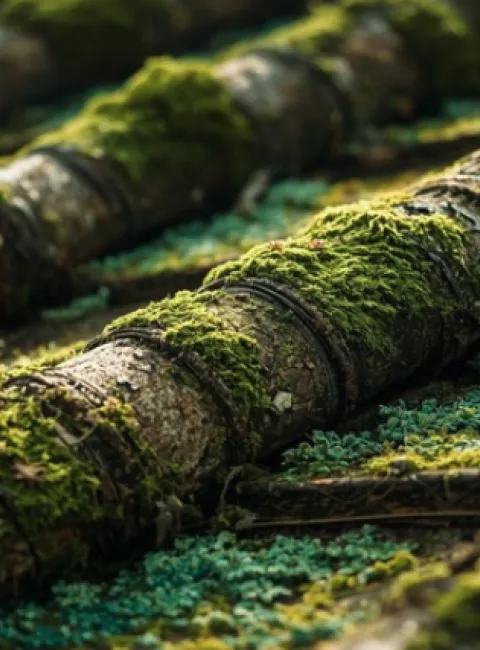 moss and algae growth
