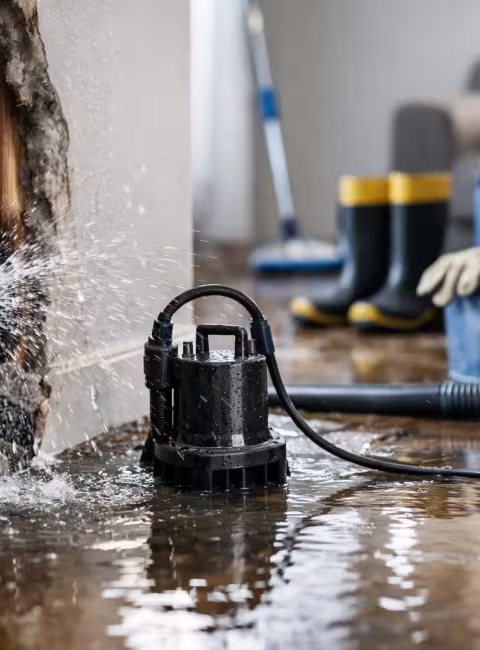 burst pipe water cleanup what to do fast