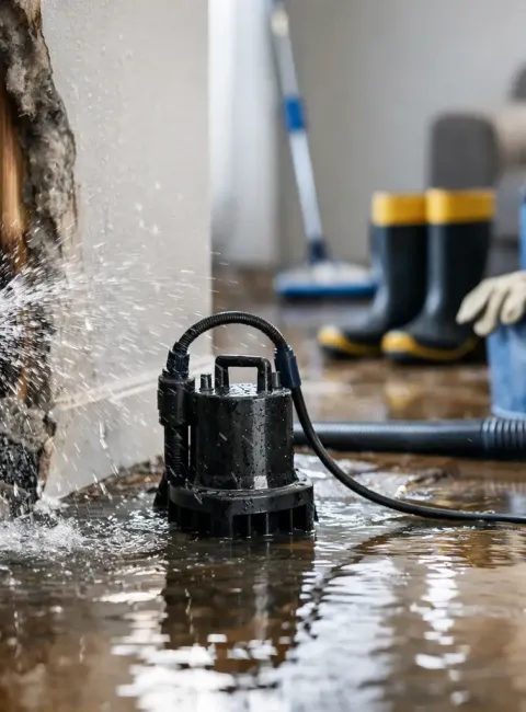 burst pipe water cleanup what to do fast