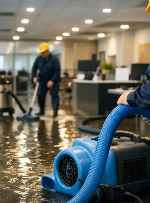 commercial water damage restoration fast