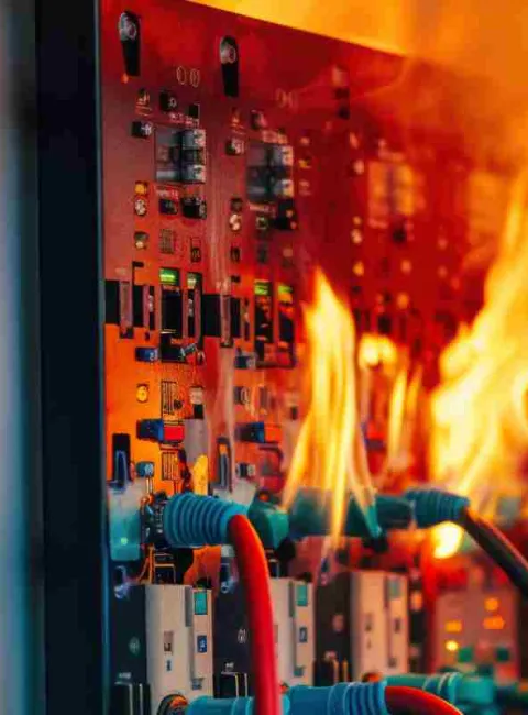 Electrical fire in Dallas warehouse