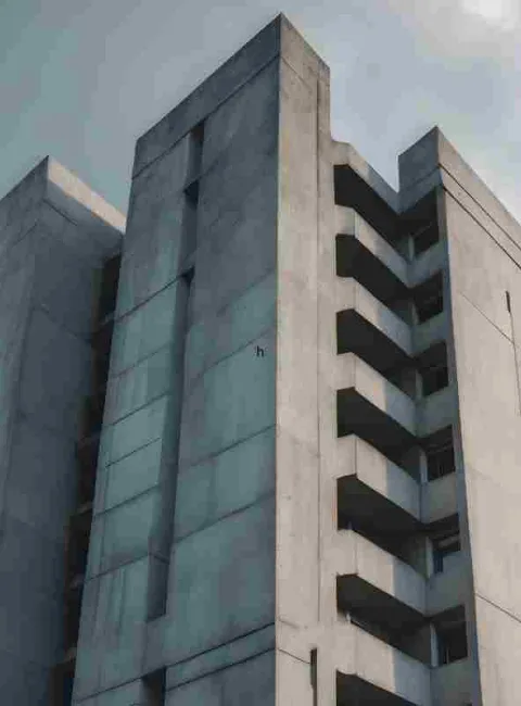 skyrise hotel in a storm