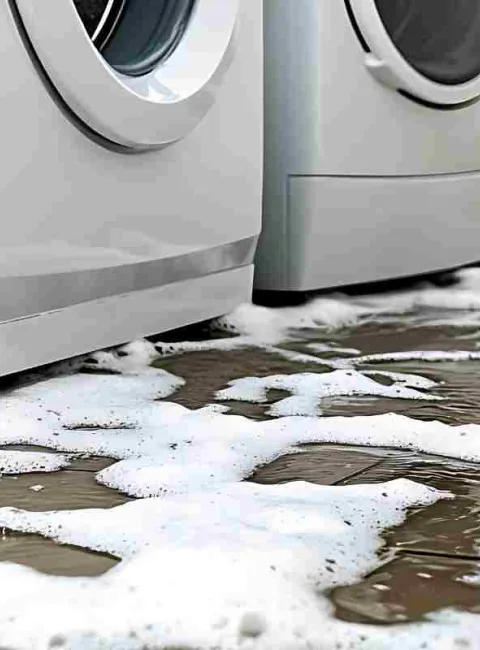 Leaking washing machine