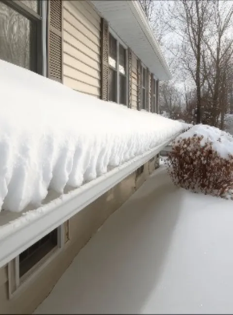 Ice dams on roofs