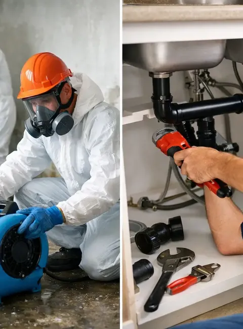 restoration company vs plumber