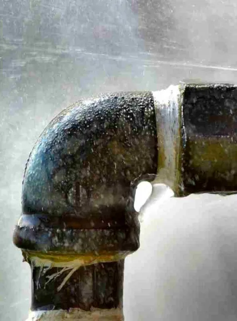 sprinkler line leak