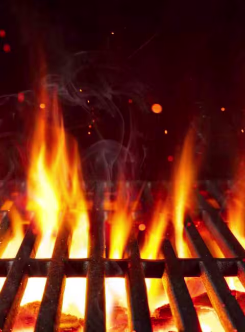 grill and fire hazard