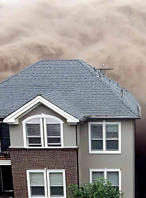 dust storm in garden city
