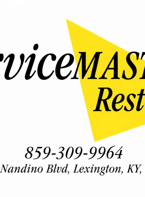 ServiceMaster Fire and Water Restoration Services logo. 859-309-9964, 1034 Nandino Blvd, Lexington, KY 40511.