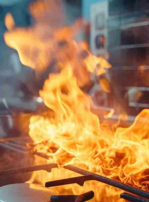 kitchen grease fire