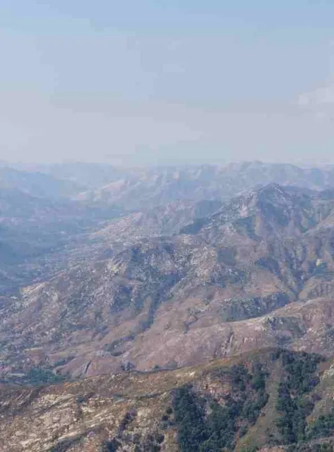 dust in air in Colorado mountains