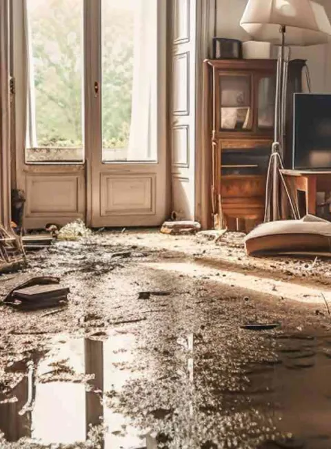 old home with water damage
